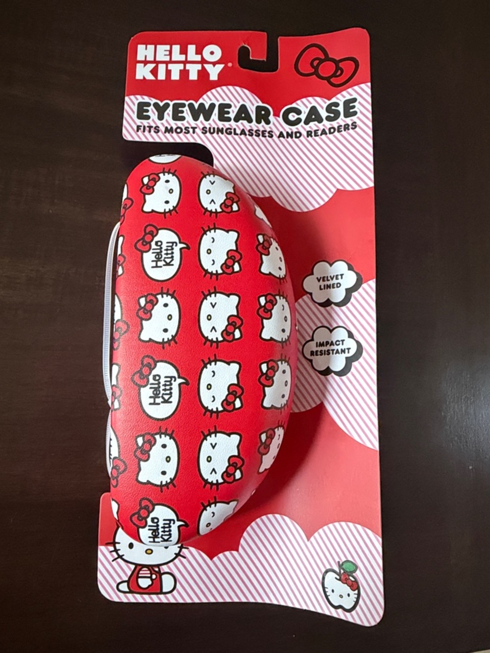Hello Kitty Red and White Patterned Eyewear Case